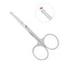 ABMRO 3pcs Small Eyebrow Scissors and Nose Hair Scissor, Beard Moustache Eyelash Nail Trimmer Facial Hair Grooming Scissors for Man and Woman