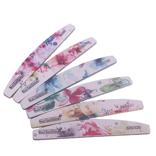 Nail File, Nail Polish, Nail Care, Nail File Set, Nail File, Sponge, Set of 6, Nail Polishing, Polishing Tools, Double-sided Type, Nail Polish, Sponge File, Nail Tool, Nail Care Set, Nail Supplies,