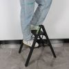 2 Step Black Portable Ladder Folding Safety Non Slip Small Stool Ladders