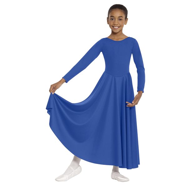 Eurotard 13524 Child Dance Dress (Royal, Medium)