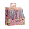Danielle Creations Spring Floral 6 Piece Manicure Set & Carrying Case
