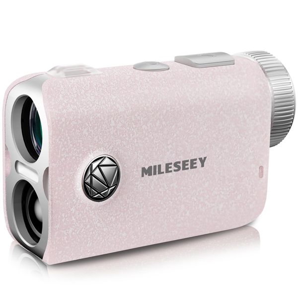 MiLESEEY Golf Laser Distance Meter (IP65 Waterproof, Palm Size, Ultra Speed 0.1S Measurement), PF1, Ultra Small, Compatible with 1,000yd, High Transmittance, 7.5° Viewing Angle, 6x Telephoto, High Low