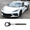 Black Front Bumper Trailer Ring Eye Towing Tow Hook Screw For Corvette C8 2020+