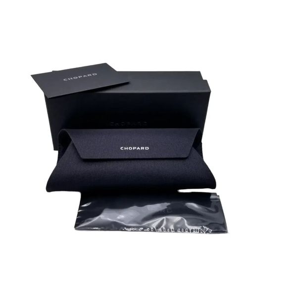 Authentic Navy Chopard Eyeglasses Case, Cloth and Card, Soft Fabric Glasses Case