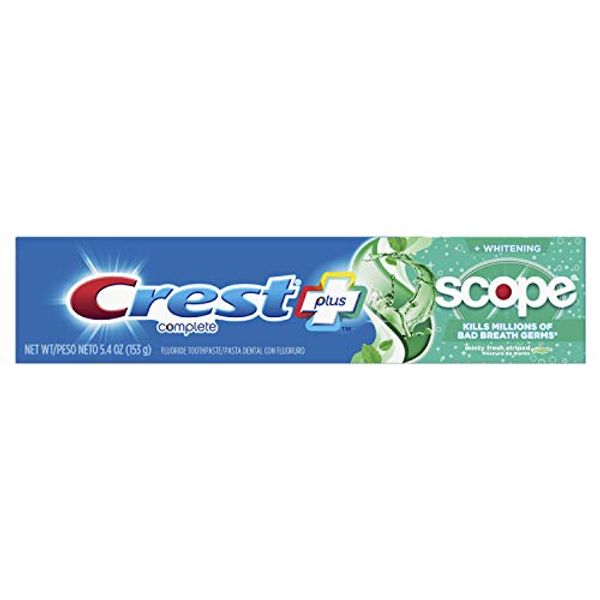 Crest + Scope Complete Whitening Toothpaste Minty Fresh oz, Mint, 5.4 Ounce