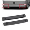 Tbest Rear Bumper Reflector, 1 Pair, Black, T5 2003-2011, 7E0945105