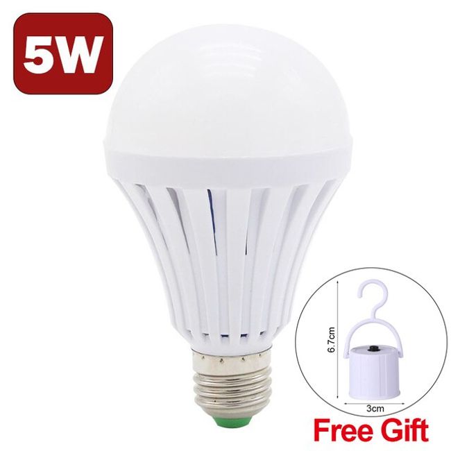 Led Emergency Rechargeable Light Bulbs 15 W