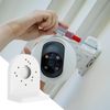 PATIKIL Dome Security Camera Mounting 4.9 Inch, 2 Pack Universal L-Shape Dome Right Angle Wall Mounting Bracket Plastic, White