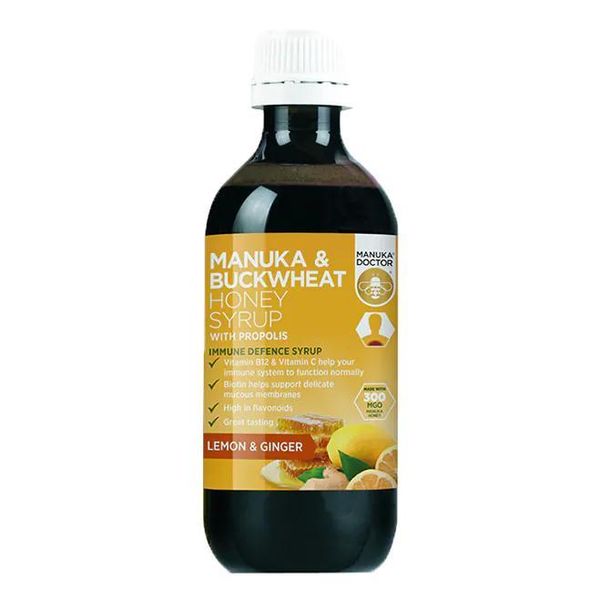 Manuka Doctor Manuka Honey & Buckwheat Honey Syrup Manuka Doctor Manuka Honey Honey & Buckwheat Honey Syrup 200ml