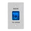 Infrared Sensor Exit Button DC 12V 24V Wall Embedded Mount IR Door Release Touch-Free Switch No Touch Exit Button with LED Light Indicator for Door Access Control