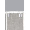 LYSEL Net Curtain Linen Look (W x H) 62 cm x 30 Grey/Stone Grey