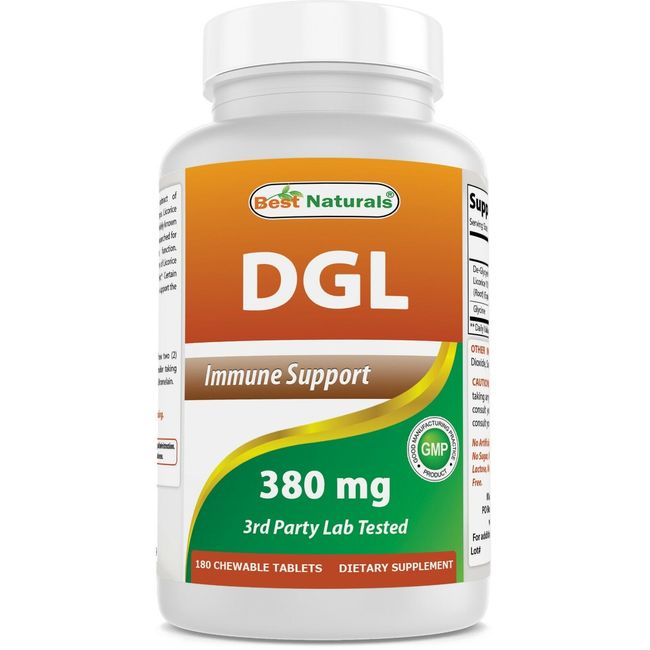 Best Naturals DGL Chewable 380 mg 180 Tablets