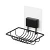 BESTLOCK Magic Bath Black Seifenhalter - Selbstklebend, Wasserdicht, Wiederverwendbar - Compactor