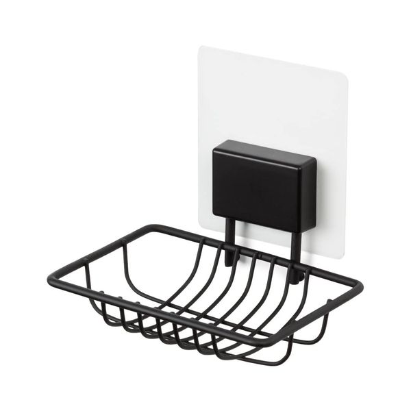 BESTLOCK Magic Bath Black Seifenhalter - Selbstklebend, Wasserdicht, Wiederverwendbar - Compactor