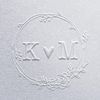Custom Personalized Couple Name & Monogram Save The Date & Wedding Invitation Embosser Stamp