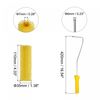 sourcing map 3Pcs Paint Roller Kit, 2Pcs 4" Sponge Large Texture Pattern Roller Covers and 16" Paint Roller Frame, for Wall Trim