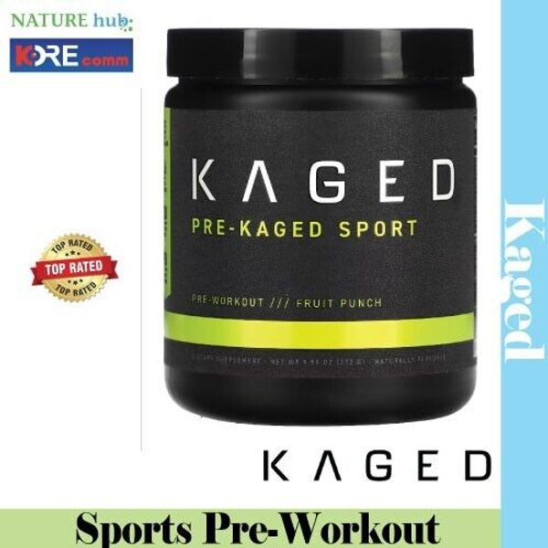 Kaged, PRE-KAGED, Sport, Pre-Workout, Fruit Punch, 9.59 oz