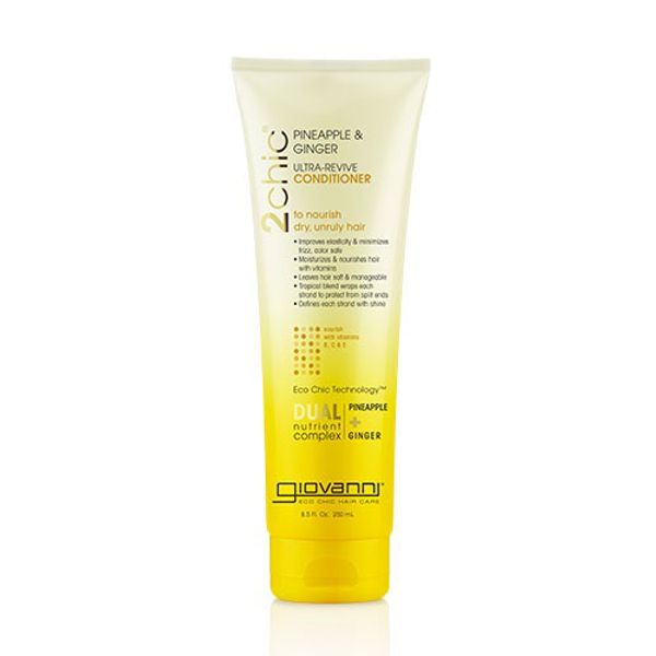 GIOVANNNI Ultra Revive Conditioner 250ml<br> Pineapple and ginger extracts moisturize each and every strand of hair. Makes hair soft to the touch and easy to manage. Hair care that delivers moisture to hair that has become dry, frizzy, and wavy due to dry