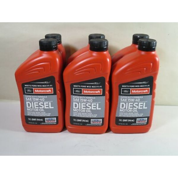 Super Duty Diesel Motor Oil Motorcraft XO-15W40-QSDF 1-Qt Case of 6