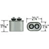 USA REPLACEMENT LENNOX/DUCANE/ARMSTRONG 7.5MFD/370V OVAL RUN CAPACITOR 100600-02