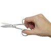 1 x Nail Scissors 10 cm by megro Scissors Steel mat CE Norm - gebogen, bent