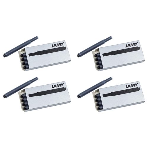 LAMY Black T10 Fountain Pen Ink Cartridges 4 Packs (LAM-T10-BLK4PAC)