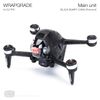 WRAPGRADE Skin Compatible with DJI FPV | Full-wrap (Black Bumpy CAMO)