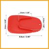 Partuto 8pcs Motorcycle Kickstand Pad Side Stand Extension Pad Red Replacement
