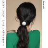Fuyunohi ヘアゴム シュシュ パール 黒 髪ゴム ヘアアクセサリー ヘアゴム 大人 2個セット 跡がつかないヘアゴム 髪飾り パールヘアゴム 美髪シュシュ おしゃれ 可愛い 真珠 韓国風 派手 優雅 髪留め ゴム ブラック ベージュ