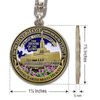 Armor Coin & Emblem - Draper Utah LDS Temple Key chain