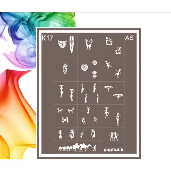 Airbrushing Stencils for Nail Art AS-K0017