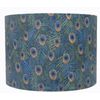 Peacock Feather Patterned Lampshade, Blue/Green (8