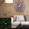 12" Luminous Wall Clock Modern Design Watch Digital Large Big 3D Home Decor US