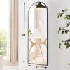 Standing Arched Mirror Full Length Leaning Aluminum Frame Hanging Floor Mirror