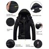 GEMYSE Women's Mountain Waterproof Ski Snow Jacket Winter Windproof Rain Jacket(Black，Large)