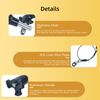 2Pcs Triangular Cap Ball Locking Pins with Button Handle, 304 Stainless Steel Push-Button Quick Release Pin with 24.5cm Rope(10mm-25mm)