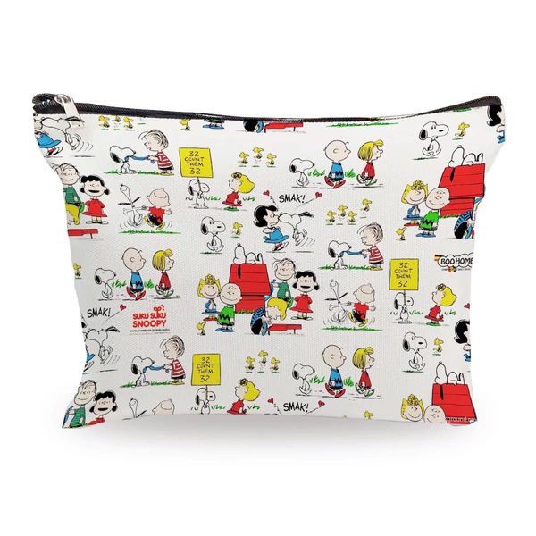 Snoopy Pouch, Women's, Makeup Pouch, Mini Pouch, Functional, Large Capacity, Lightweight, Business Trips, Travel Pouch, Snoopy01