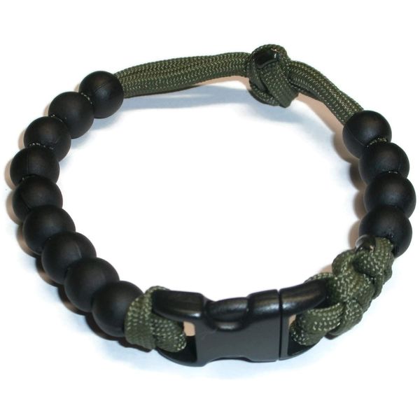 RedVex Ranger Pace Counter Bead Bracelet Choose your color and size - Customization Available (OD Green, 8 inch)