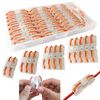 CTRICALVER 26 pcs SPL-1 Compact Wire Connectors, Conductor Wire Clamp Terminal Block with Levers for Solid, Stranded, and Flexible Wire Cables (Red)