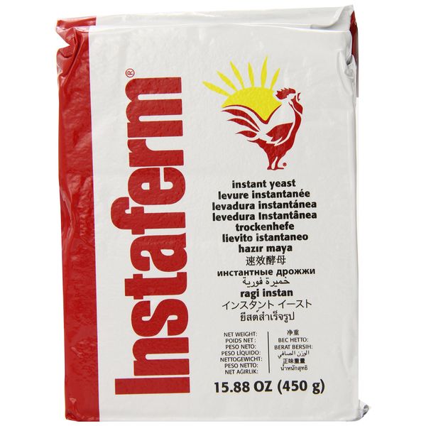 Lallemand Instaferm Instant Dry Yeast Leavening Agent, Red, 15.88 Oz.