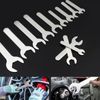 Ultra Thin Hex Spanner Set of 12 Short Type Single Open End Mini Wrench Set 2mm Thickness Single Open End Spanner