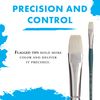 Princeton Ashley Paintbrush, Size 8, Blue Green