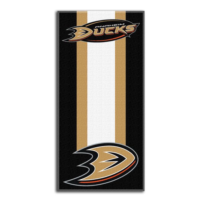 The Northwest Company NHL Anaheim Ducks Beach Towel, 30" x 60", Zone Read