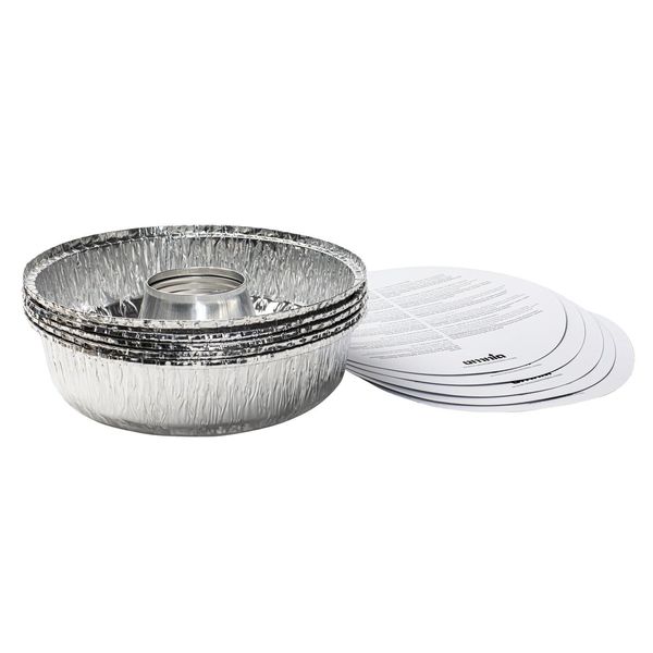 OMNIA Aluminium Mould with Cardboard Lid, Pack of 5