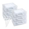 Travel Dental Floss Case, Modixun 6Pack 300pcs High Toughness Dental Floss Picks, Unflavored Dental Flossers, Dental Picks, Floss Picks, Toothpicks Sticks, Tooth Flossers with Travel Case, 300pcs
