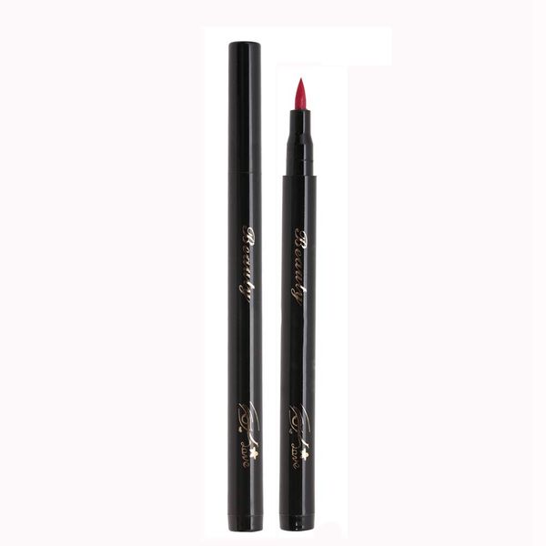 Eyeliner Pencil Wasserdichter flüssiger Eyeliner Pen Smudge Proof Schlanke Eyeliner Makeup Tools Langlebig Den ganzen Tag Wischfest Make Up Den ganzen Tag Schön aussehend(06# rot)