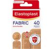 Elastoplast Fabric Extra Breathable (40 Plasters), Water Repellent (Packaging May Vary), Flexible and Durable Plasters, Strong Adhesion with Non-Stick Wound Pad, Tan