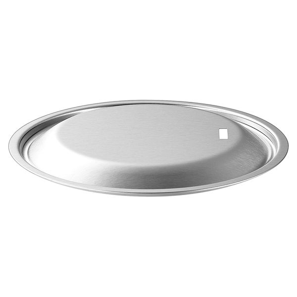 Takagi Glee-ru Grilling Pan with Handle Removable, Stainless Steel Lid, Round, 7.1 inches (18 cm), Silver