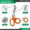 4 Pcs First Aid Paramedic Essential Nursing Tools Surgical Instruments - Orange