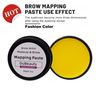 20g/0.7oz Microblading Eyebrow Marker Yellow Tattoo Brow Paste Eyebrow Permanent Makeup Mapping Paste Brow Lip Shape Position Tool